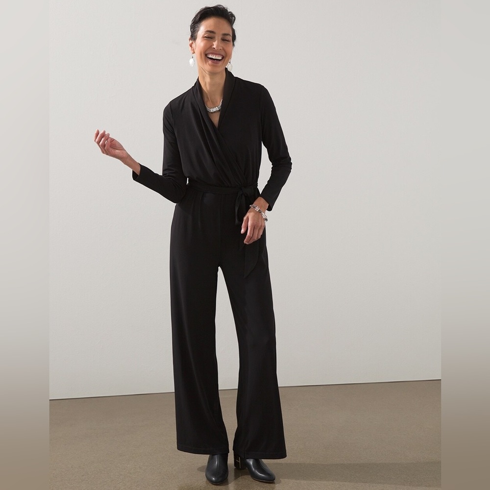 Chico’s Drape Neck Jumpsuit